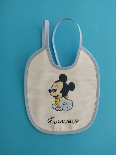 Bavettina Topolino seduto