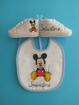 Coordinato scarpette e bavettina Topolino adulto