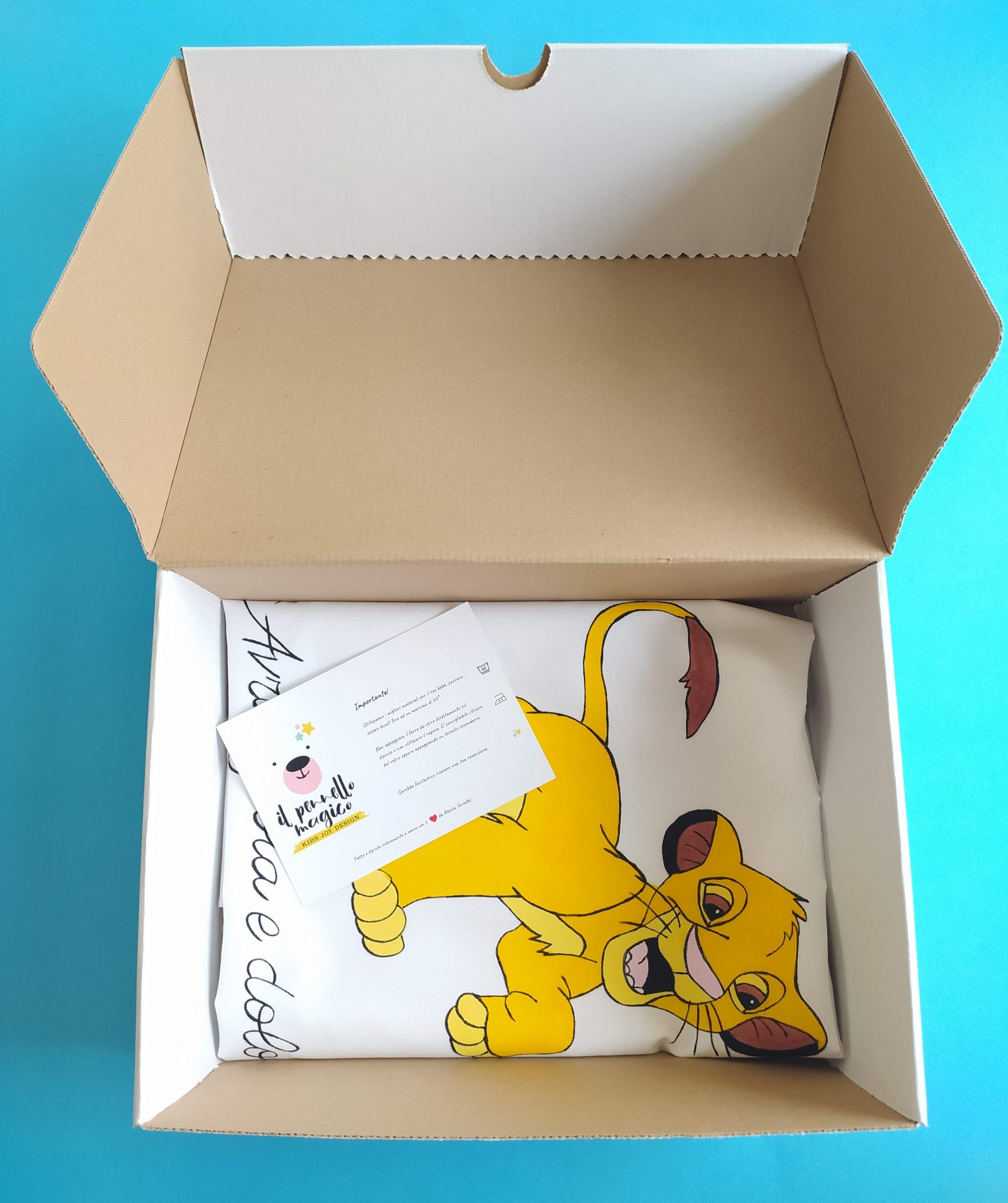 Copertina carrozzina Simba frase gioia e dolore1