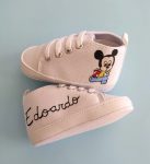 Coordinato bavettina e scarpette topolino baby