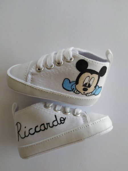 Scarpette Topolino azzurro