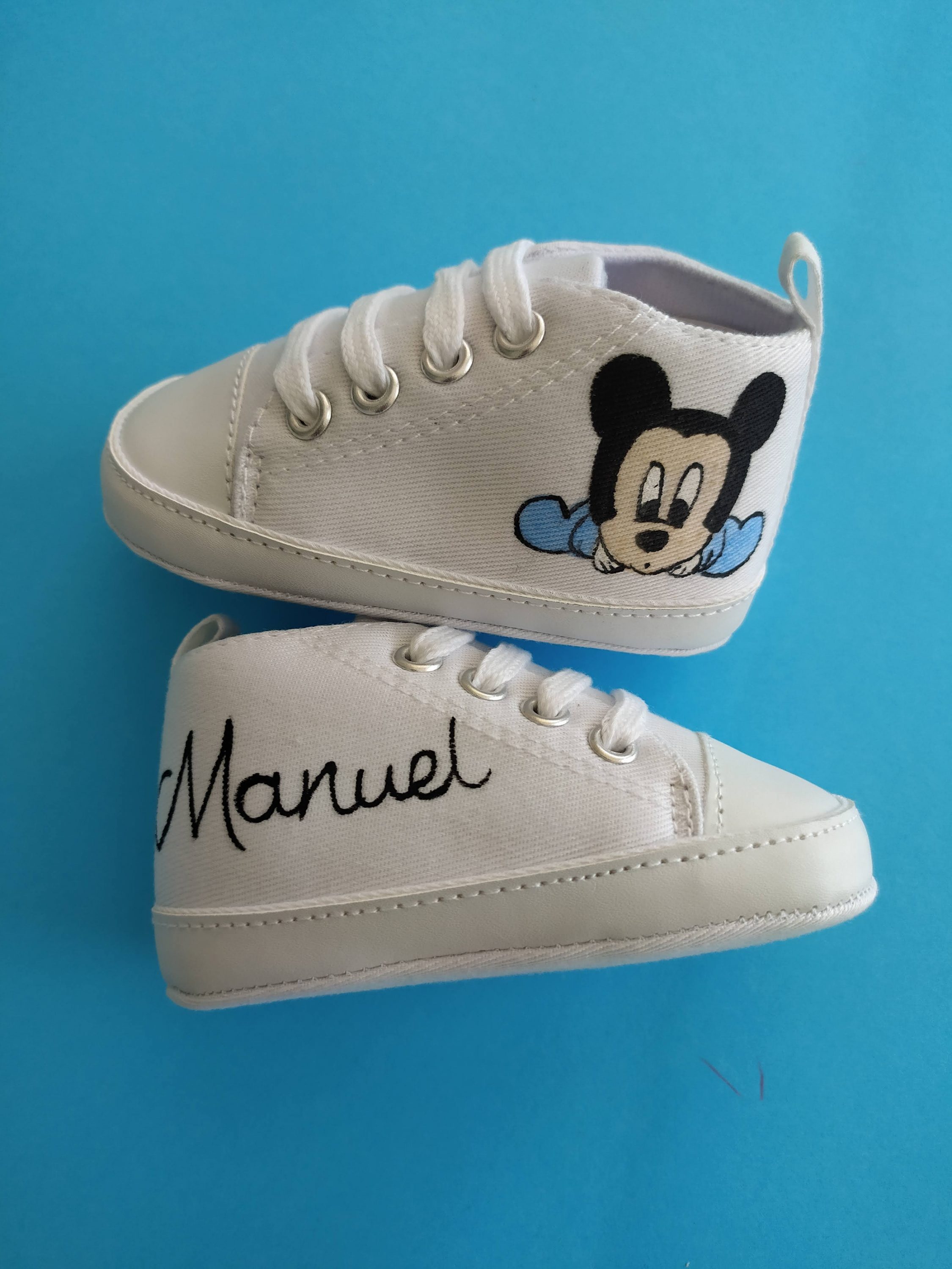 Scarpette Topolino azzurro