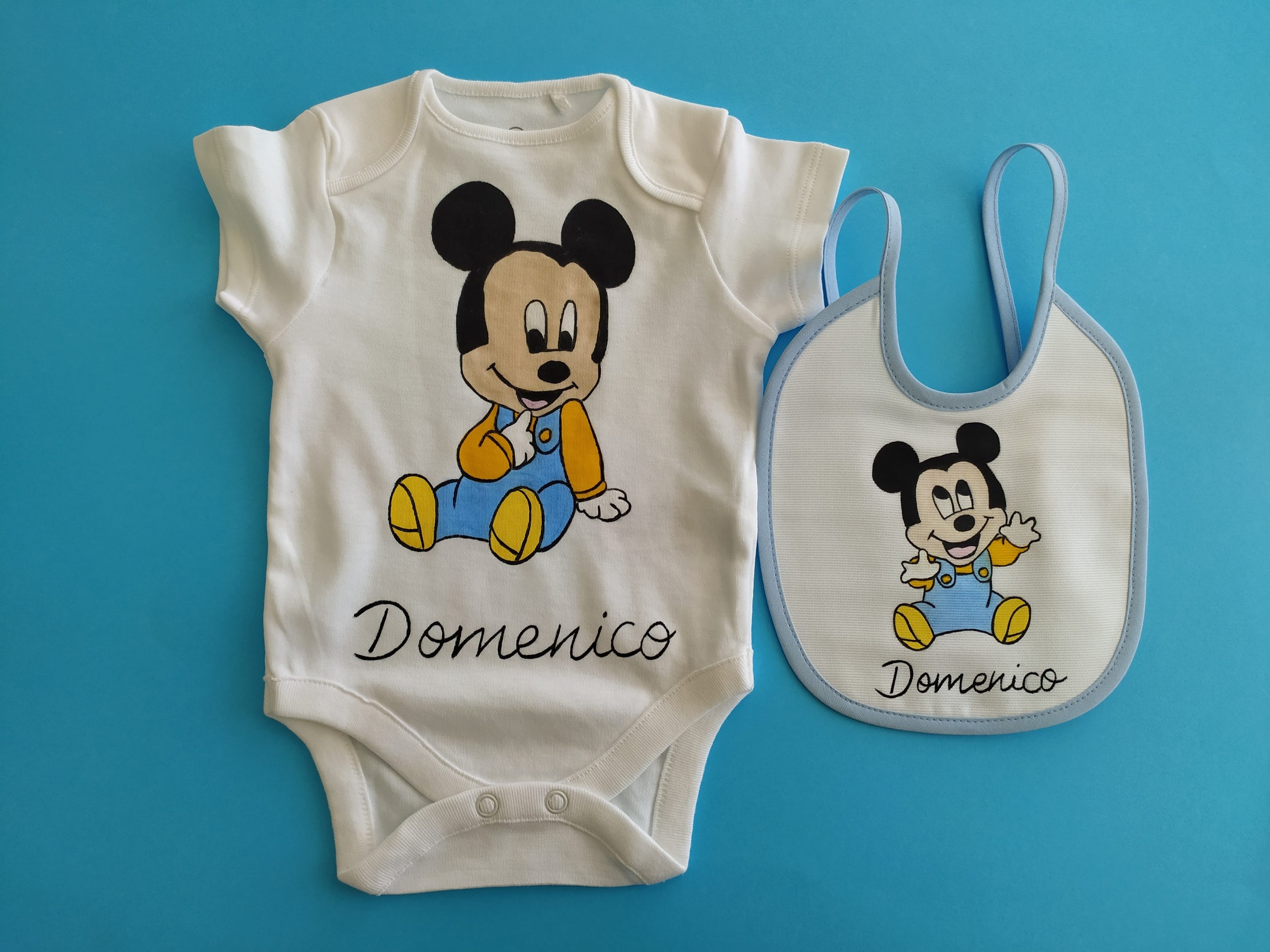 Set body e bavettina topolino