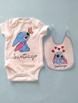 Abbigliamento neonato Stitch farfalla e cuori