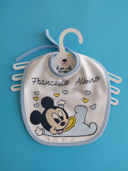 Bavettina Topolino cuori