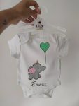 Body Elefantino palloncino verde..
