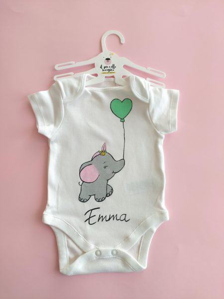 Body Elefantino palloncino verde