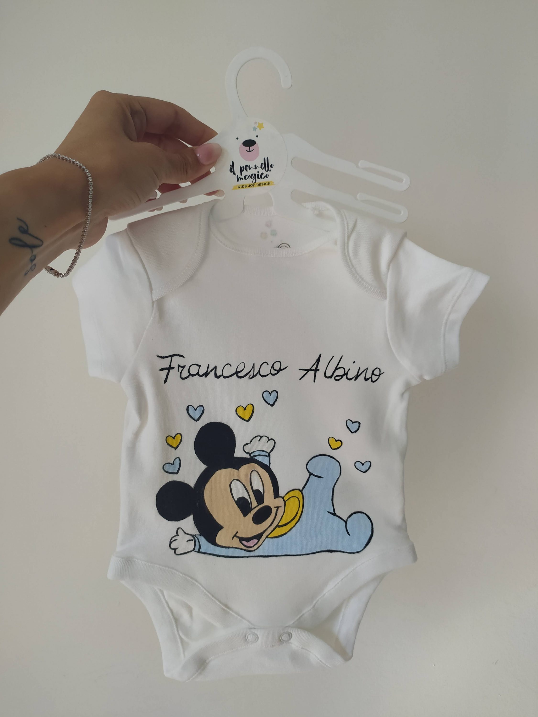 Body Topolino cuori.