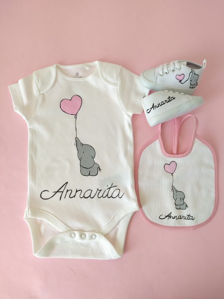 Completino abbigliamento Elefantino palloncino