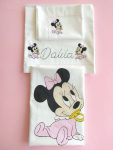 Corredino nascita neonato Minnie ciuccio
