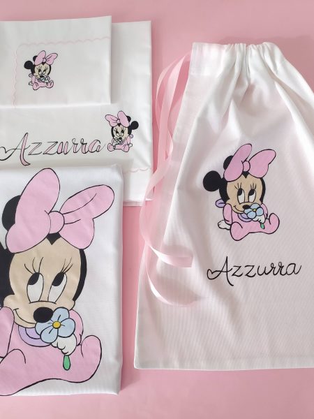 Corredino nascita neonato Minnie fiore