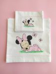 Lenzuolino e federa Minnie dorme