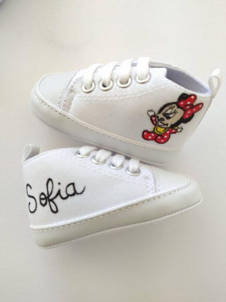 Scarpette Minnie rosso pois