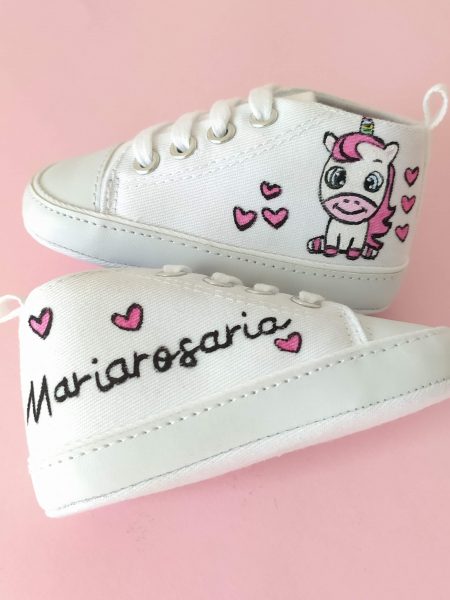 Scarpette Unicorno cuori