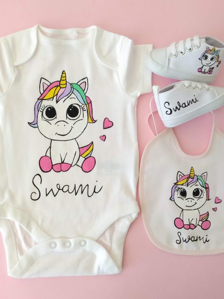 Set abbigliamento Unicorno cuori