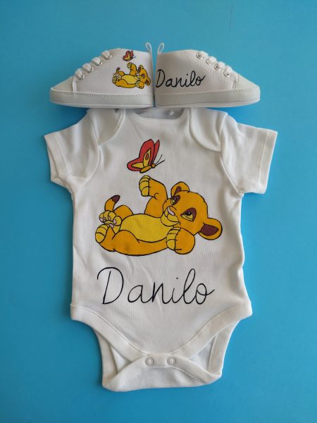 Set abbigliamento neonato Simba farfalla