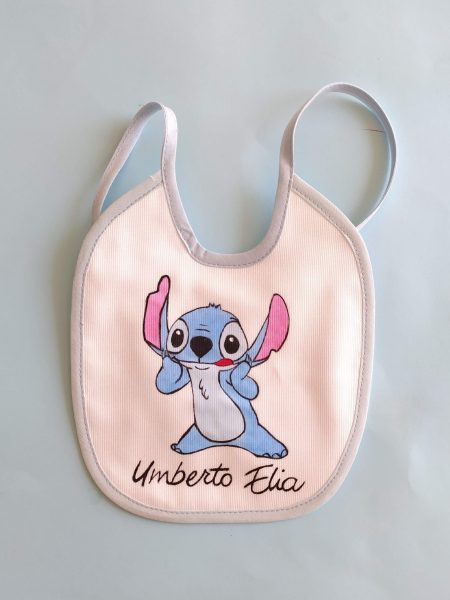 Bavettina Stitch orecchie grandi