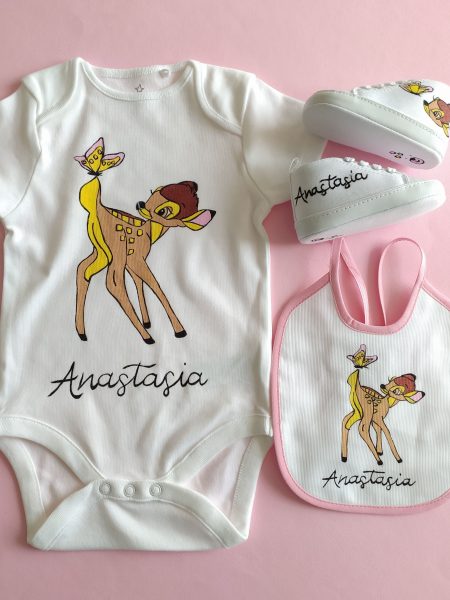 Coordinato abbigliamento Bambi farfalla
