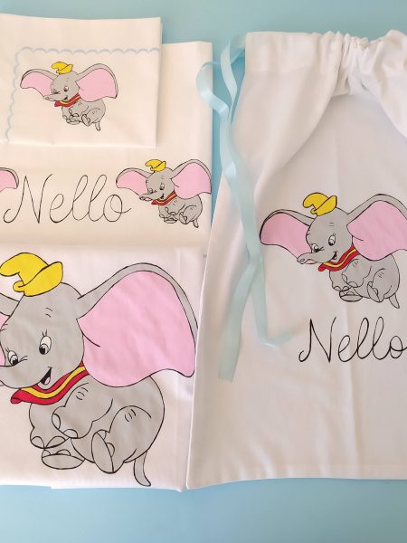 Set carrozzina neonato Dumbo vola
