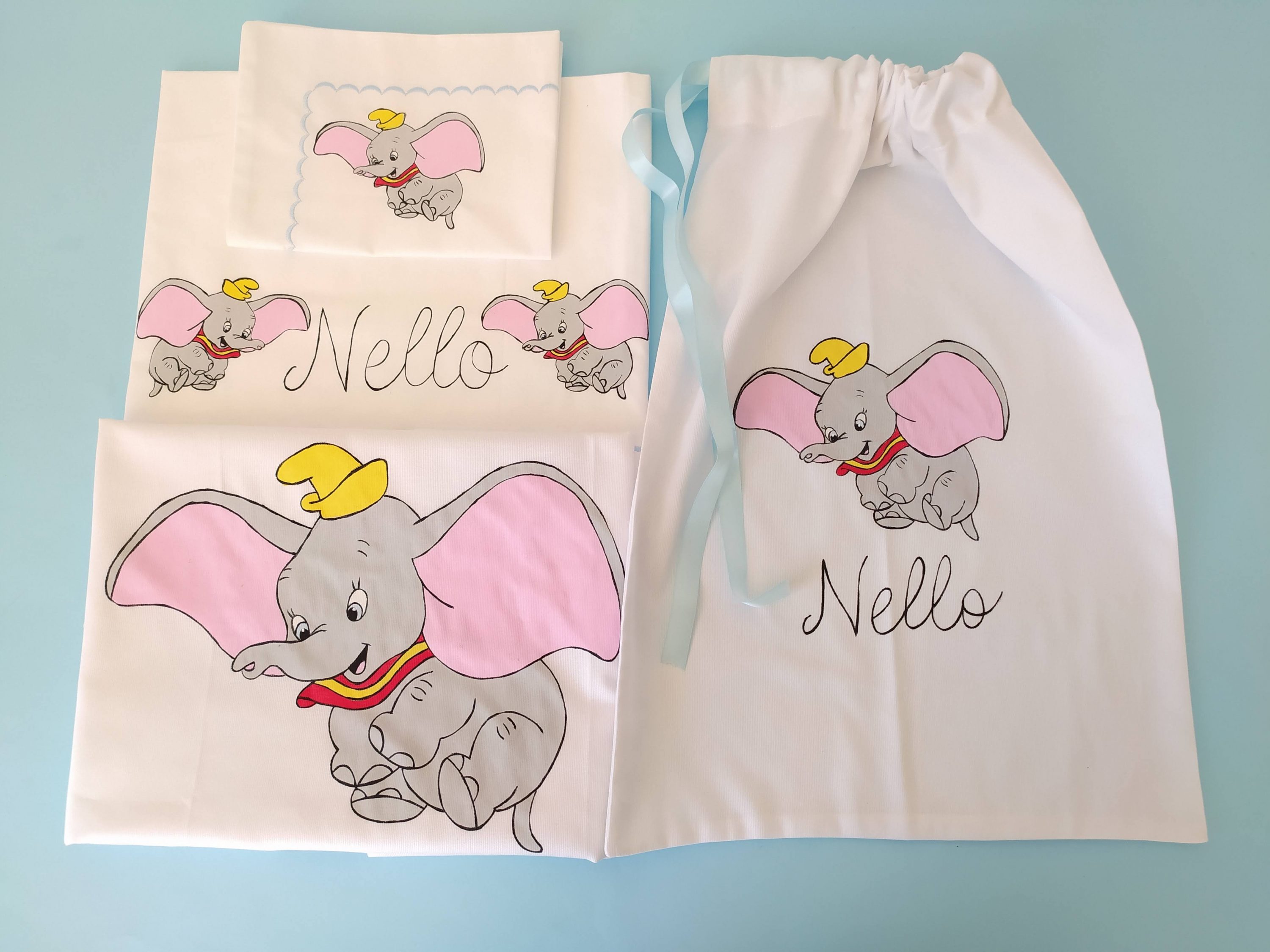 Set carrozzina neonato Dumbo vola