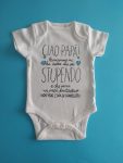 Body frase ciao papà cuori azzurri